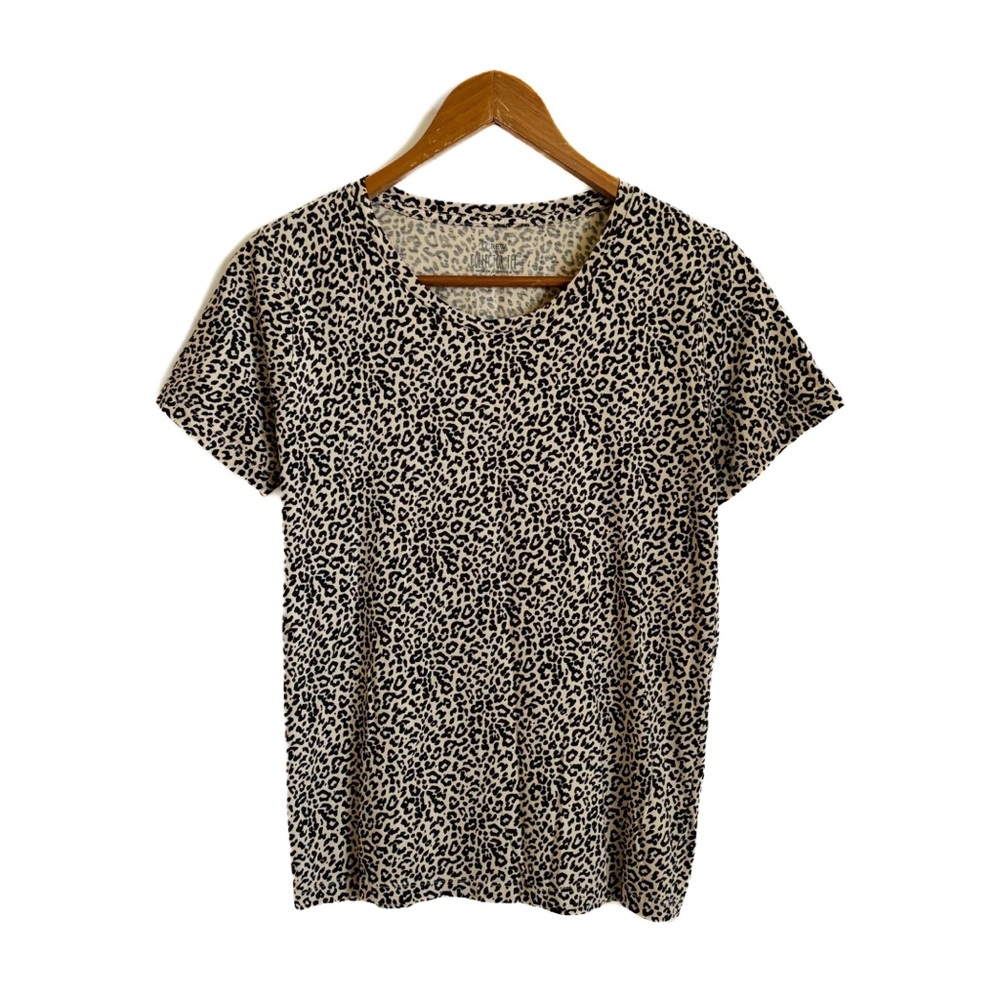 J. Crew Factory Leopard Print Collector Tee - Picture 8 of 15